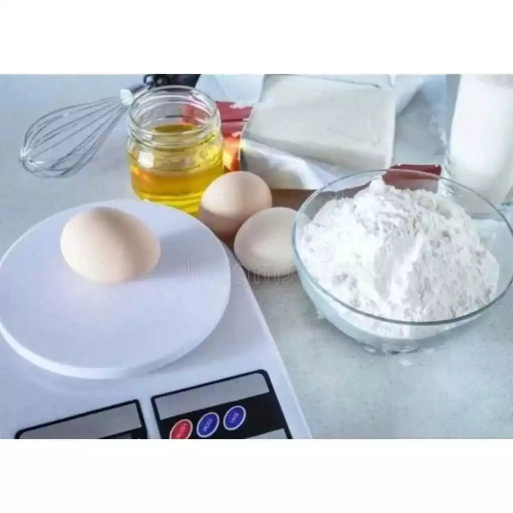 Báscula digital de cocina para alimentos color blanco Dietética Alta precisión Hasta 10 kg Báscula práctica